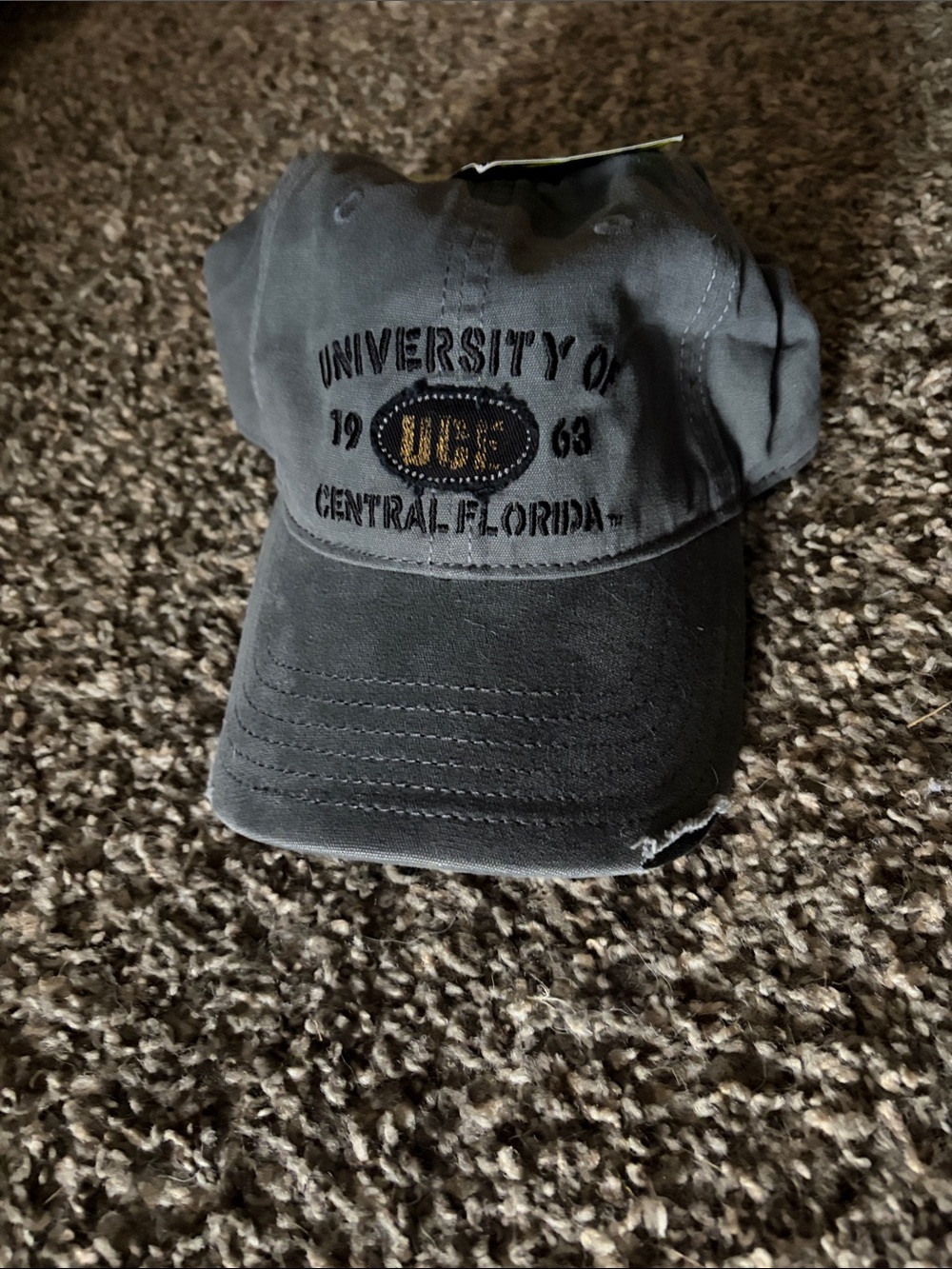 University of Central Florida Vintage-Style Gray Baseball Cap